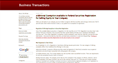 Desktop Screenshot of businesstransactionsblog.com
